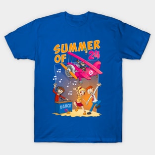 The summer of 2024 - funny and colourful illustration T-Shirt